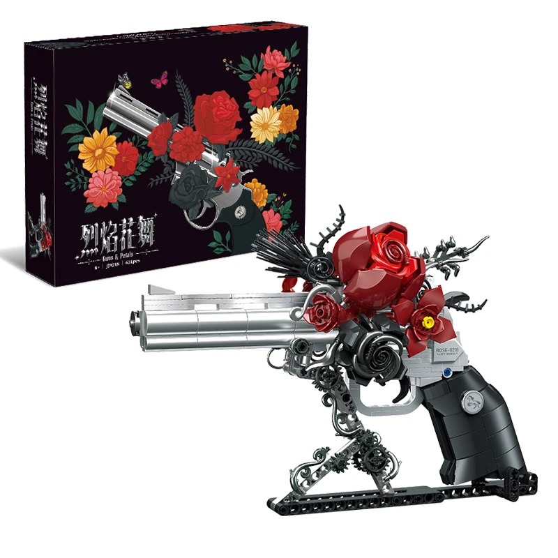 Model Kit Revolver - Set di Blocchi da Costruzione Pistola