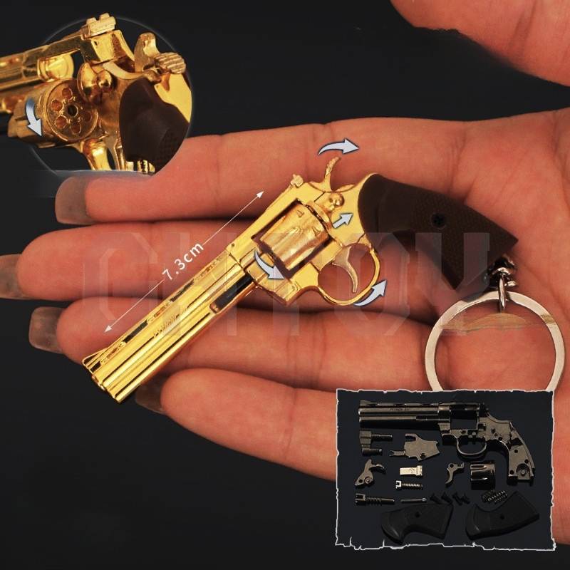 Model Kit Revolver - 7.3 cm/2.87 pollici Mini lega piccola