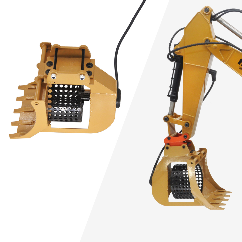 Model Kit Excavator - Secchio rotante in metallo RC con