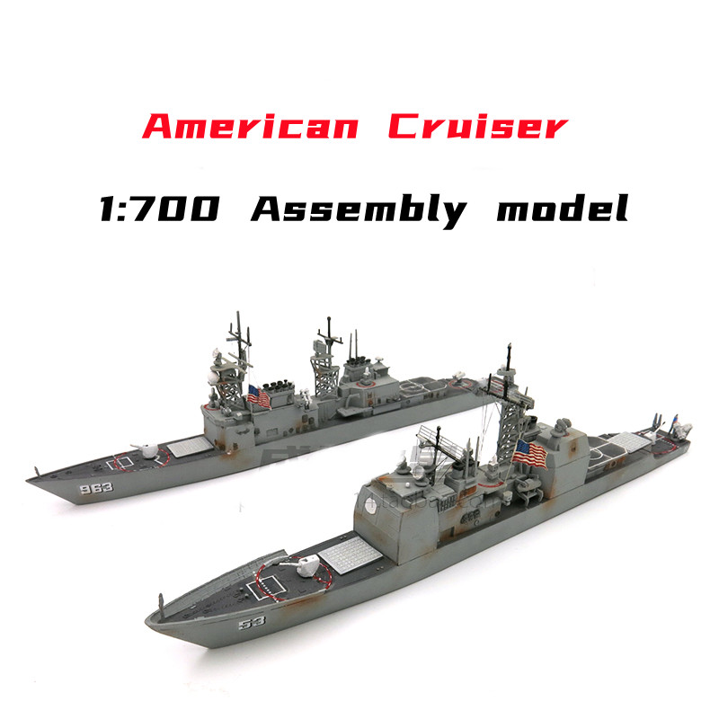 Model Kit Ship - 1/700 American missilistico Cruiser Model Kits