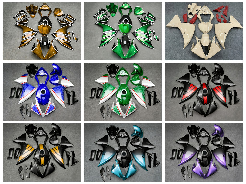 Model Kit Yamaha R1 - 4 nuovi kit deflettori aria in