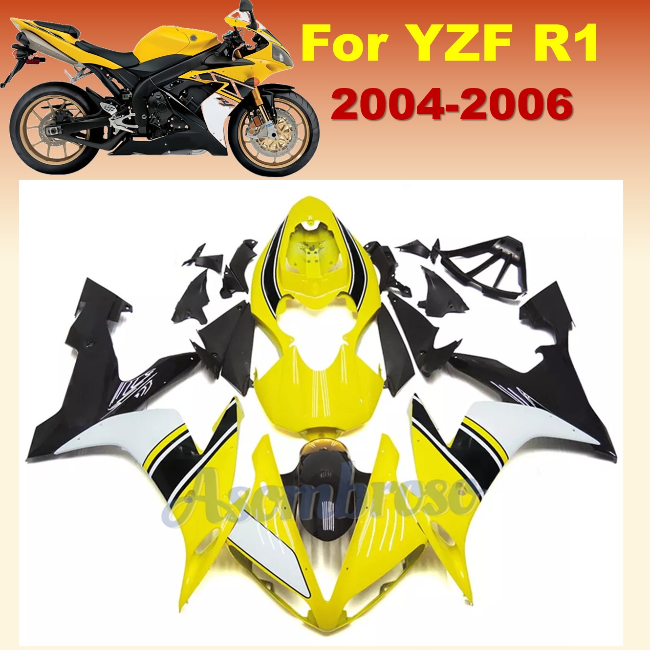 Model Kit Yamaha R1 - Kit carene moto in plastica ABS